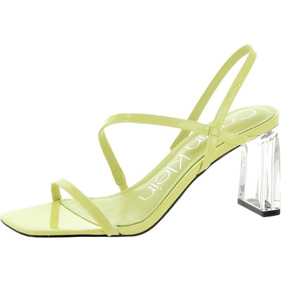 Женские босоножки Calvin Klein Idina желтого цвета на высоком каблуке 9,5 см (B,M) BHFO 5302