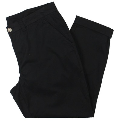 

Женские черные узкие брюки до щиколотки со средней посадкой Maison Jules Lou Lou  BHFO 9513, Deep black