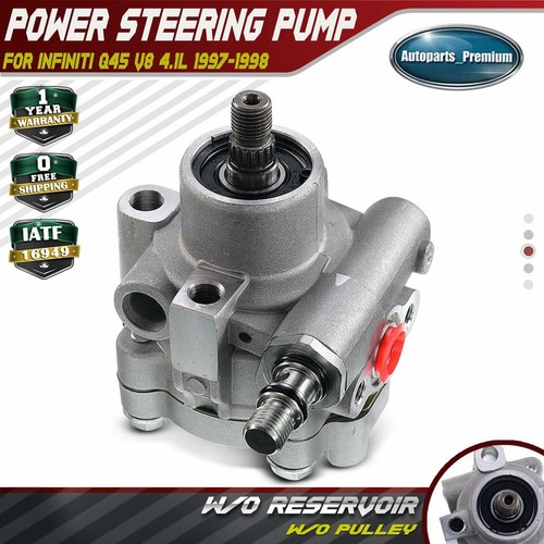 New Power Steering Pump w/o Reservoir for Infiniti Q45 V8 4.1L 1997