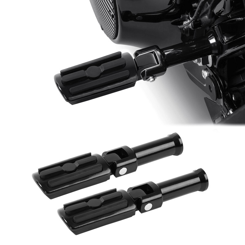 Rear Passenger Foot pegs W/ Brackets Fit For Harley Low Rider Street