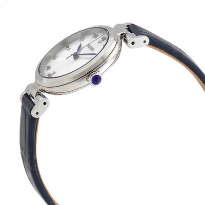 Pre-owned Seiko Quartz Crystal White Mop Dial Ladies Watch Srz545p1