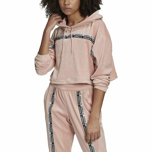 

[GI1116] Женская укороченная толстовка Adidas Originals, Розовый