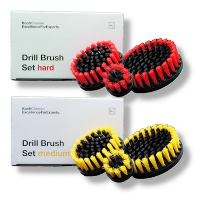 Koch Chemie Drill Brush Set Polsterbürste für Akkuschrauber Teppichbürste 3 Stk.