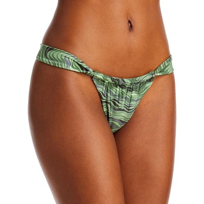 

Cult Gaia Womens Manon Printed Bikini Beachwear Низ для плавания разделяет BHFO 6918, Saltation basil multi