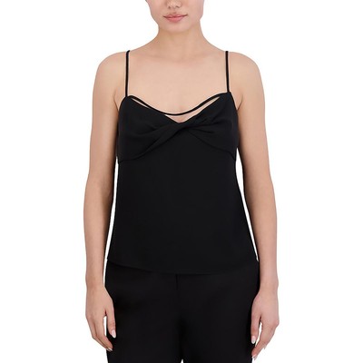 BCBGMAXAZRIA, женское черное платье с драпировкой на шее, однотонное Cami XS BHFO 4893