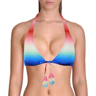 

Женский красный купальник бикини Bleu Rod Beattie с кисточками и бретельками  BHFO 7541, Multicolor