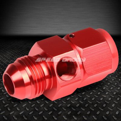 8AN AN8 AN-8 РАЗЪЕМНЫЙ ПАТРУБОК С РАЗЪЕМОМ 1/8 NPT, КРАСНЫЙ АЛЮМИНИЕВЫЙ ПЕРЕХОДНИК ДЛЯ ФИТИНГОВ