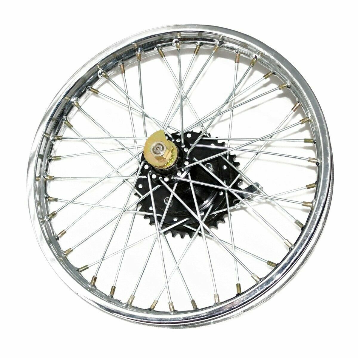 Fits Royal Enfield BSA Rear Wheel Rim 19'' Complete + Spoke Half + Hub 