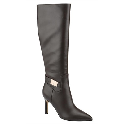 Женские высокие сапоги до колена Calvin Klein KCJEORA коричневого цвета 6 Medium (B,M) BHFO 6424