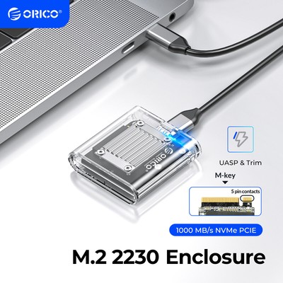 ORICO 2230 M.2 NVME SSD Enclosure M.2 Reader Type-C 2TB for iPhone 15Pro MAX