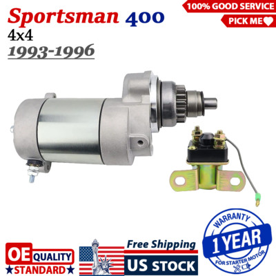 Starter Motor for Polaris Sportsman 400 4x4 1993-1996 W/Bendix & Relay