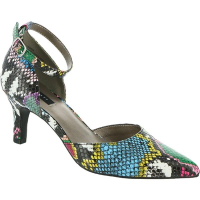 Array Womens Lynley Multi Ankle Strap Dress Heels Shoes 6 Wide (C,D,W) BHFO 6598
