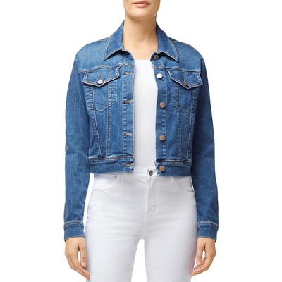 

J Brand Женская укороченная джинсовая куртка синего цвета средней стирки  BHFO 3010, Rapture