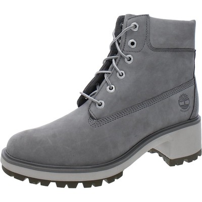 

Женские серые кожаные ботильоны Timberland на каблуке 9,5 средний (B,M) BHFO 6774, Grey, A6725