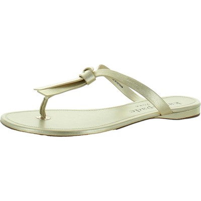 Женские шлепанцы Knott Slide Gold от Kate Spade New York, размер 10, средний (B, M) BHFO 8139