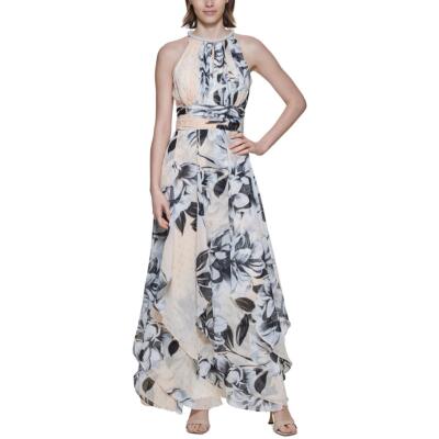 

Calvin Klein Womens Metallic Maxi Party Evening Dress BHFO 5094