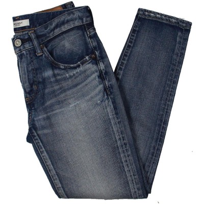 

Женские синие джинсы скинни Moussy Vintage со средней посадкой на спине  BHFO 7340, Синий, 025ESC122740