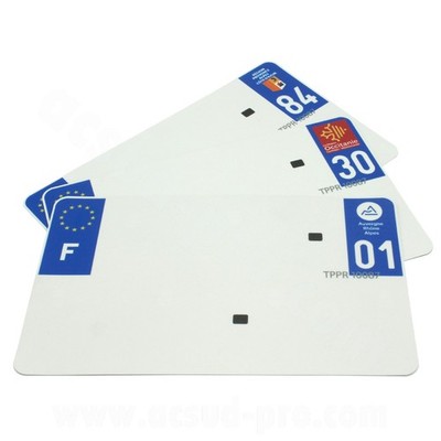 BANDE FILM REFLECTO PLAQUE IMMATRICULATION 210X130 DEP.91