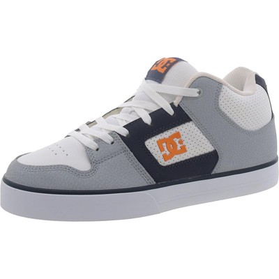 DC Mens PURE MID Grey Обувь для скейтбординга Обувь для скейтбординга Кроссовки 9.5 Medium (D) BHFO 1333