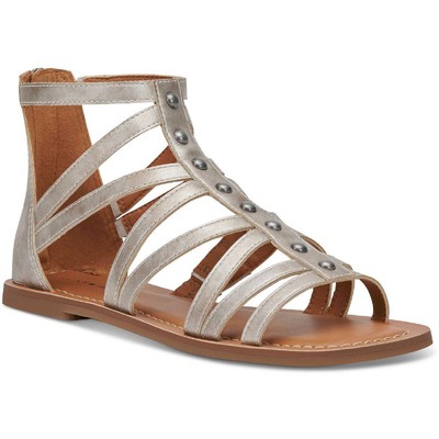 

Lucky Brand Womens Bryton Tan Gladiator Sandals Shoes 7 Medium (B,M) BHFO 8179, Platinum bowie