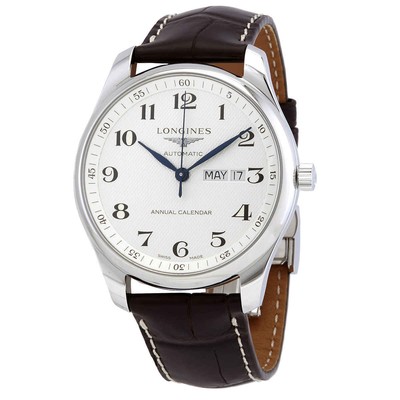 Серебряные мужские часы Longines Master Collection - L2.920.4.78.3