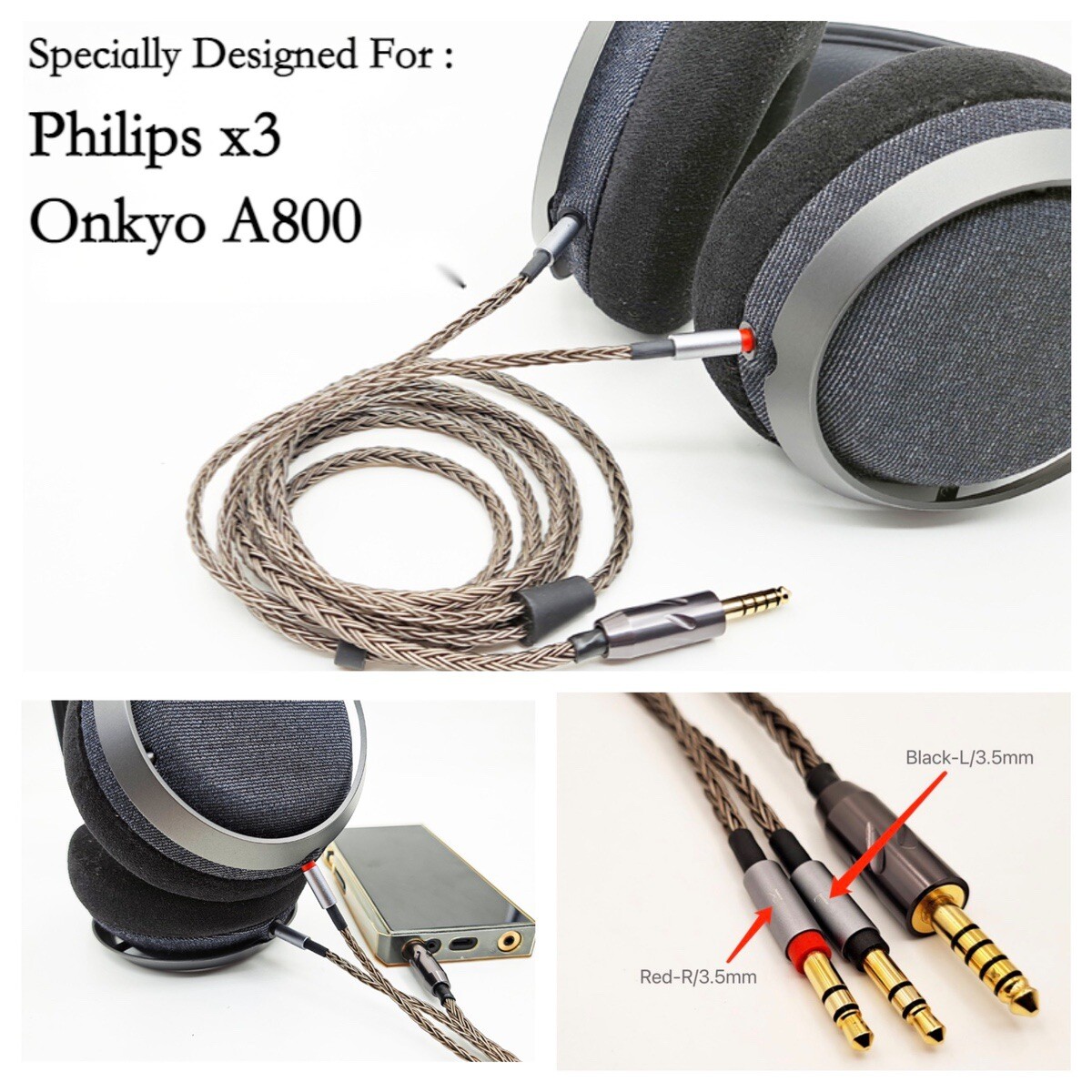 美品 OPPO 6N-OFC Balanced Headphone Cable 美品 OPPO 6N-OFC