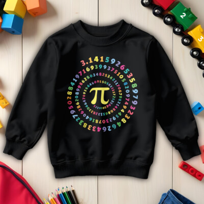 Boys and Girls Pi Design Number Day Ideas Jumper Sweatshirt for Kids #ND