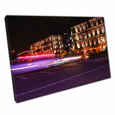 Long Exposure Photography Historic Mexico City Night Light Print Canvas
