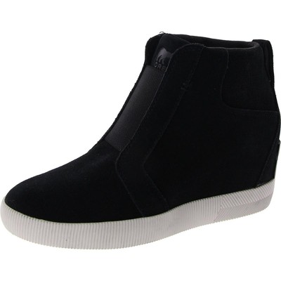 Женские ботильоны Sorel OutNAbout из черной замши, 6 средних размеров (B,M) BHFO 2109