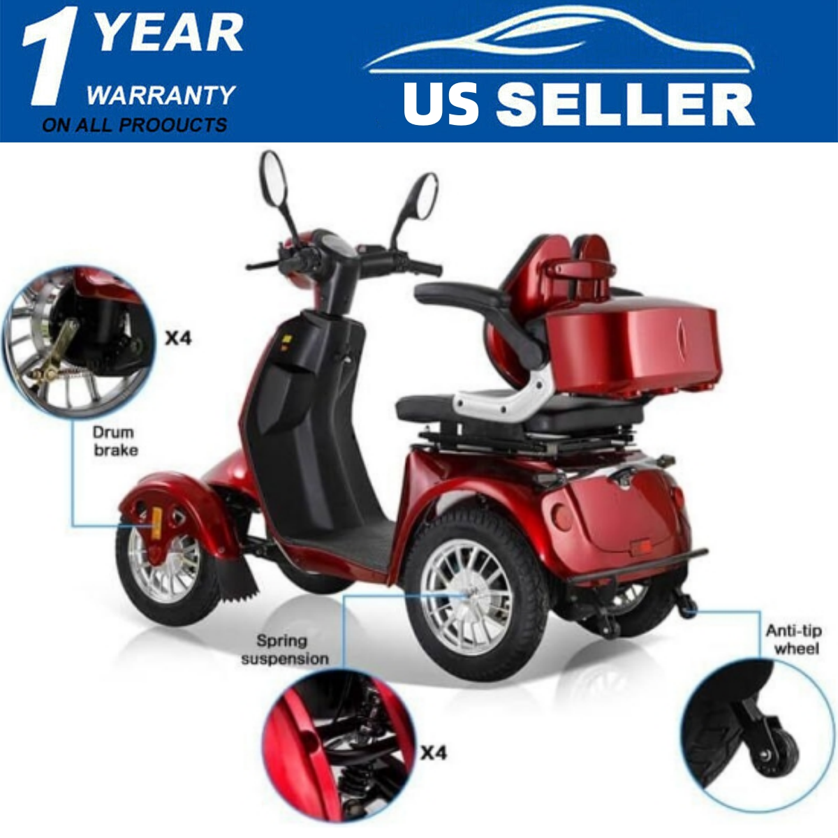 For Adults Seniors W/rear Lock