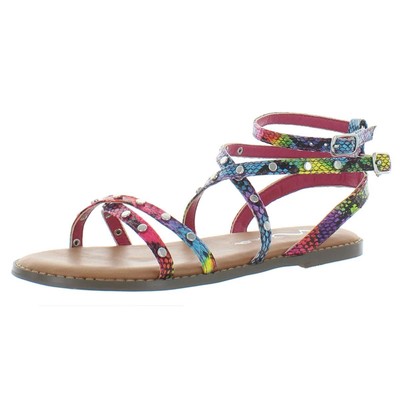 

Сандалии на плоской подошве Nina Girls Taegan, обувь 5 Medium (B,M) Big Kid BHFO 5011, Multi