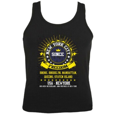 Tank Top NEW YORK CITY BRONX BROOKLYN MANHATTAN USA COLLEGE NEW YORK CITY