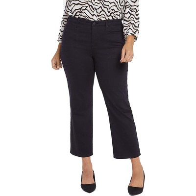 NYDJ Женские джинсы Piper Black Relaxed Slimming Denim до щиколотки Plus 28W BHFO 5378