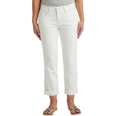 Джинсы Jag Женские Carter White Girlfriend Denim, джинсы на щиколотке Petites 0P BHFO 5003