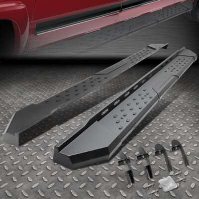 ДЛЯ FORD F-150 CREW CAB 2009-2014 ГОДОВ ВЫПУСКА, ЧЕРНАЯ, 5,5-ДЮЙМОВЫЕ ПОДНОЖКИ, БОКОВАЯ ПОДНОЖКА/ ПЛАНКА NERF