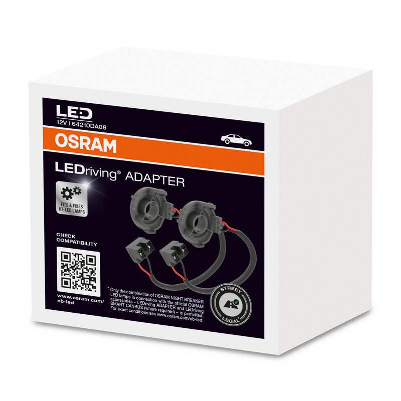 2x Osram Ledriving Adapter H7 Led 64210da08 Seat Alhambra Vw Caddy Gold  Touran