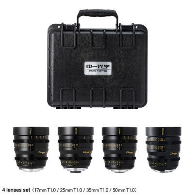 ZhongYi Mitakon Cinema Lens Set for Micro Four Thirds (M4/3, MFT) mount camera