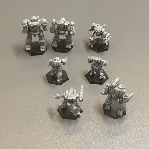 RARE 7PCS figure Battletech toy Mech Inner Kickstarter Catalyst Game Direct