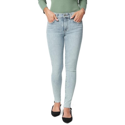 Джинсы-скинни Joes Womens The Icon синего цвета с кислотной стиркой и потертым низом 25 BHFO 0665