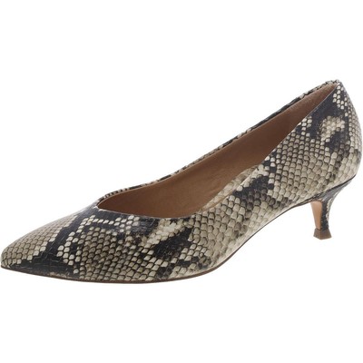 Женские модельные туфли Josie из бежевой кожи Vionic на каблуке 7 см шириной (C, D, W) BHFO 2639