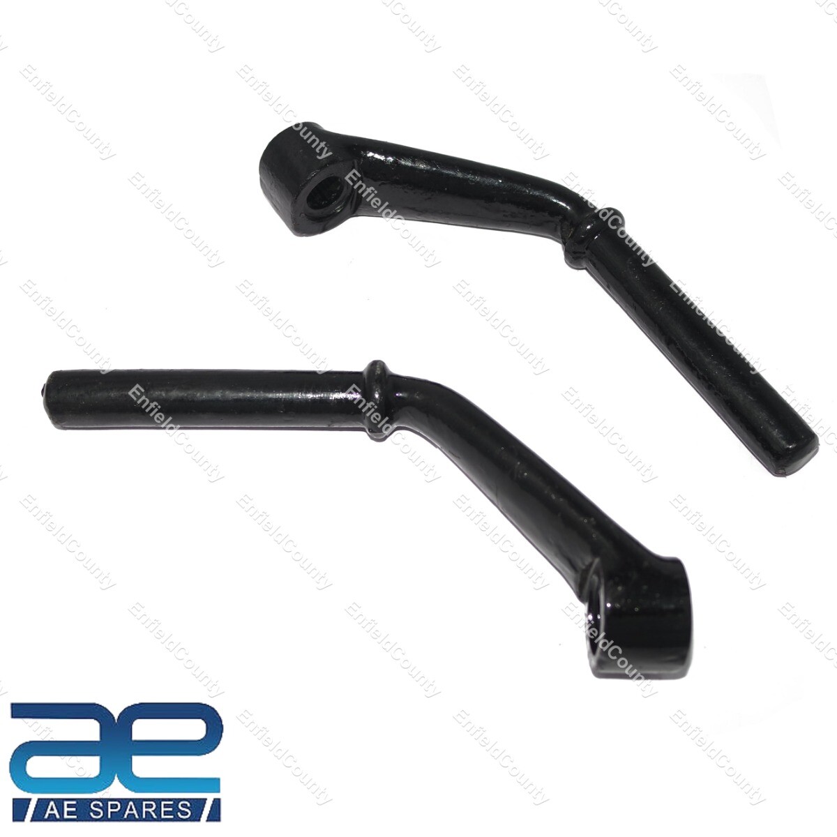 Pair Footrest Arm Kit LH & RH Steel Black For Royal Enfield G Model 