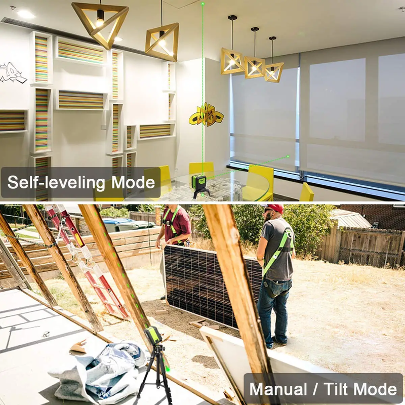 9300G 3 Point Laser Self leveling Green Beam Laser Level with Plumb Spots for So