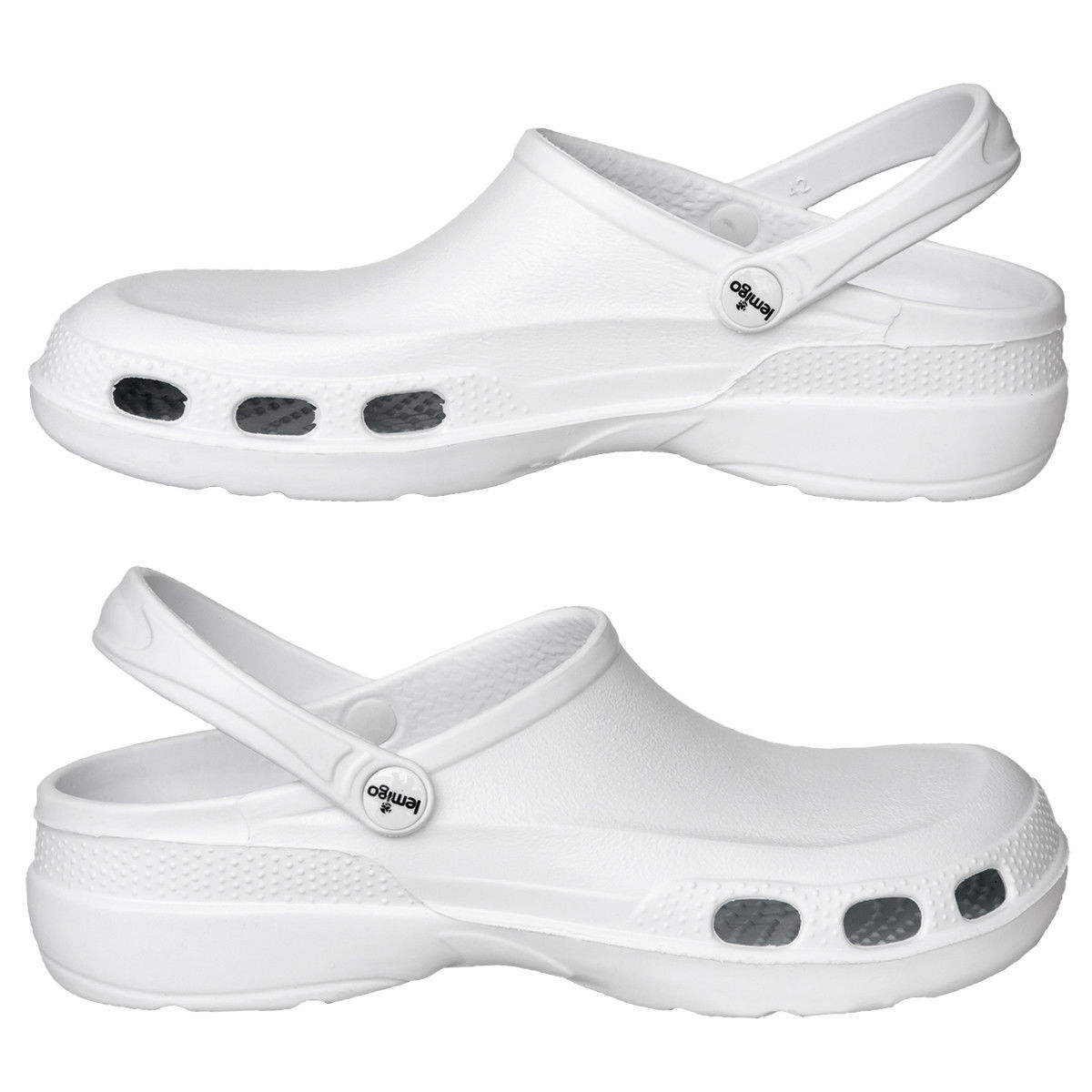 Slipper Arbeitsschuhe WEIß KOCHSCHUHE KÜCHENSCHUHE ARZTSCHUHE (BLDOCTOR)