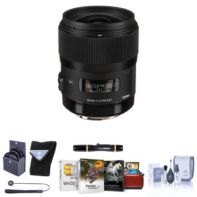 Sigma 35mm f/1.4 DG HSM ART Lens for Canon EF with Free Mac Software  Acc Kit