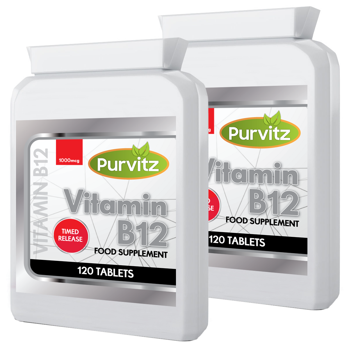 Vitamin B12 Tablets 240 High Strength 1000mcg Methylcobalamin Purvitz
