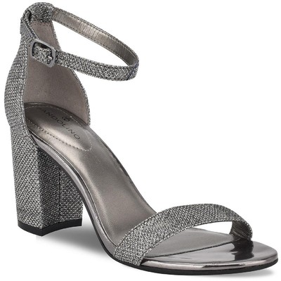 

Bandolino Womens Armory 2 Silver Dress Sandals Shoes 9.5 Medium (B,M) BHFO 0900, Pewter fabric