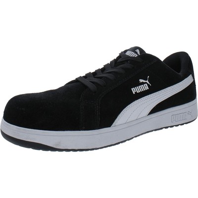 Мужская культовая низкая черно-белая рабочая обувь Puma, кроссовки 9.5 Medium (D) BHFO 1454