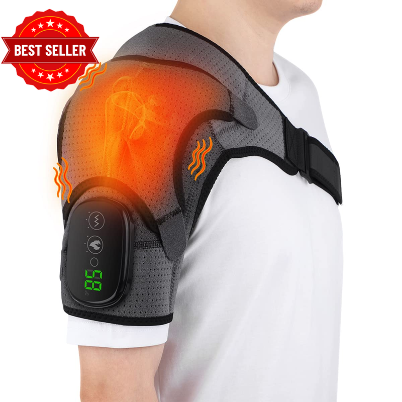 Heated Shoulder Wrap, Shoulder Heating Pads Massager for Men Women, Electric Cor