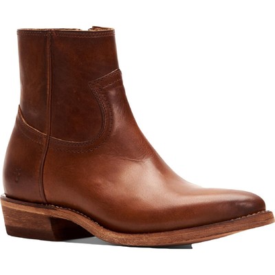 Frye Womens Billy Inside Zip Brown Ankle Boots Shoes 8 Medium (B,M) BHFO 5571