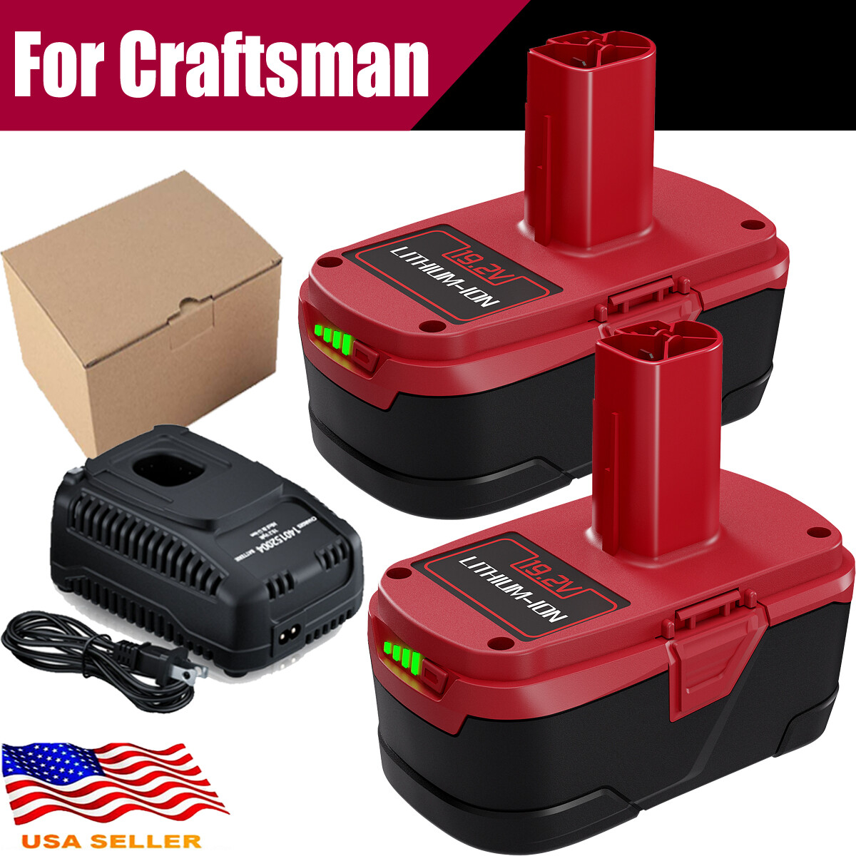 19.2 Volt 6.0Ah For Craftsman C3 DieHard Lithium ion XCP Battery / Charger 11375